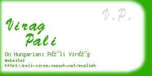 virag pali business card